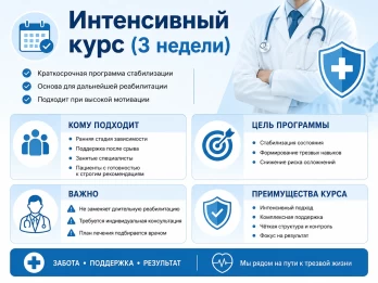 Реабилитация за 21 день в Мценске