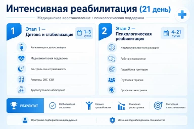 Реабилитация за 21 день в Мценске
